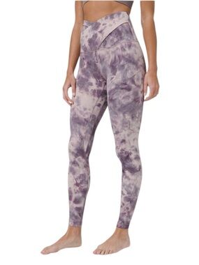 Lululemon Women’s Align Pant 28" Criss Cross Waist Diamond Dye Stargaze Purple 4